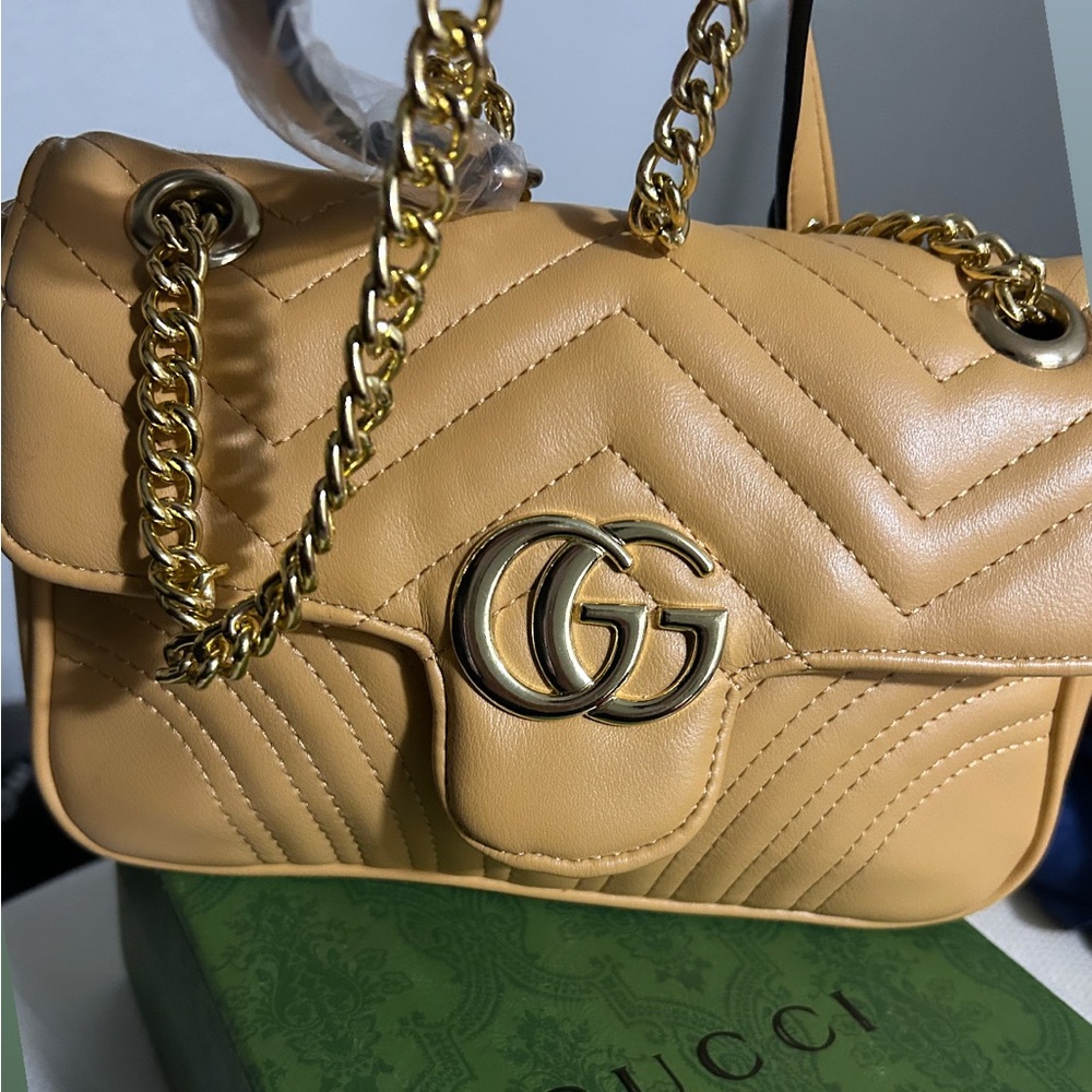 Gold Crossbody Bag